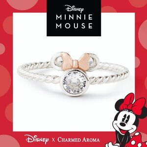 Official Disney Minnie Mouse ring, 925 Sterling Silver Charmed Aroma